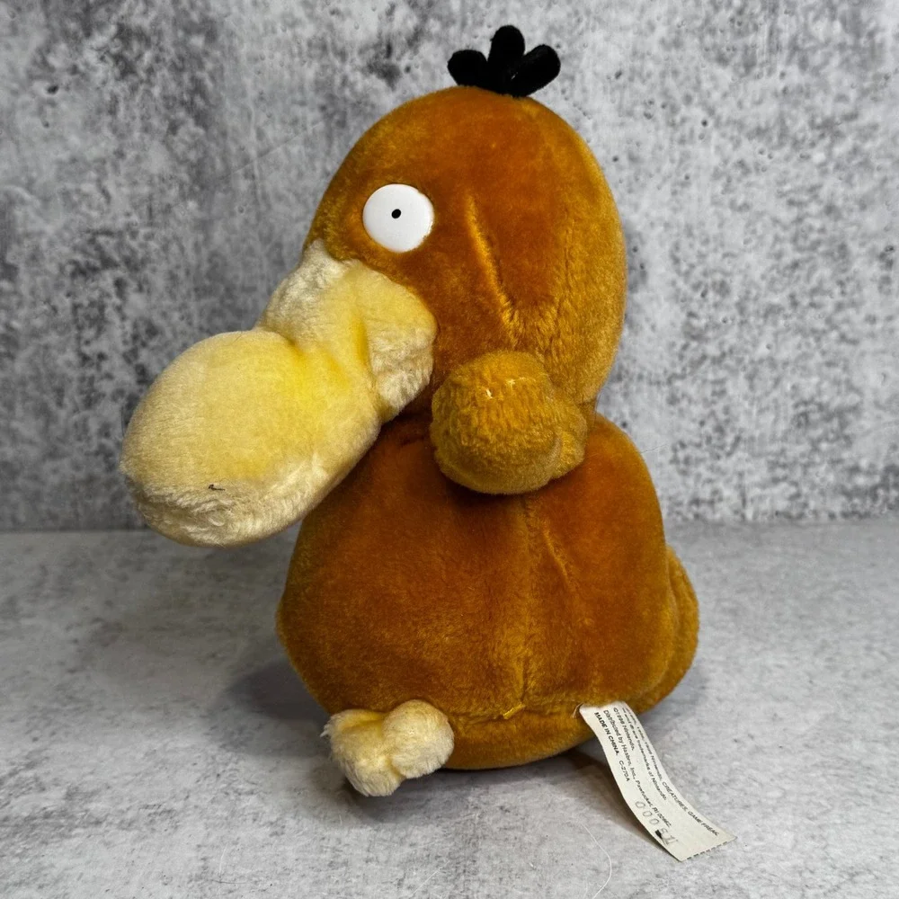 Vintage 1998 Nintendo Psyduck Pokemon Platypus Basic Plush Hasbro 7 Inch